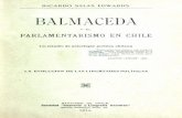 Balmaceda y el parlamentarismo en chile