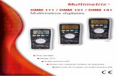 Multímetros digitales DMM111, DMM 121 y DMM 141