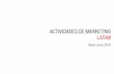Actividades de Marketing | Mayo-Junio 2014