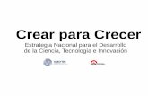 Estrategia Nacional para el Desarrollo de la Ciencia y Tecnología en elPerú