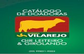 CATÁLOGO DE DOADORAS VILAREJO - GIR LEITEIRO & GIROLANDO