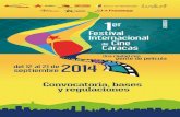 Convocatoria, bases y regulaciones 1er Festival Internacional de Cine de Caracas