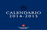 Calendario 2014-2015 Colegio Aldovea