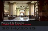 FACULTAD DE DERECHO DE GRANADA | GUÍA DE ESTUDIOS | 2014/2015