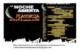 Plasencia, noche abierta 2014