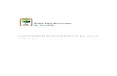 Licitación restaurante El Lago Club las Encinas 2014