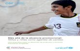 Más allá de la alcancía promocional: niños y niñas como agentes de cambio (Español)