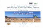 Declaracion Ambiental - Ingurumen Adierazpena Arriatera-Atxabiribil 2013