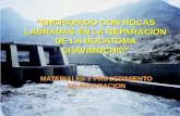 ENCHAPADO CON ROCAS LABRADAS EN LA REPARACIÓN DE LA BOCATOMA CHAVIMOCH