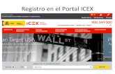 Proceso registro Portal ICEX en Internet