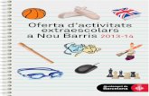 Oferta d'activitats extraescolars a Nou Barris 2013-14