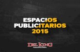 Catologo de Espacios Publicitarios 2015