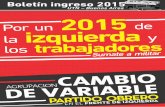 Boletín Ingreso 2015