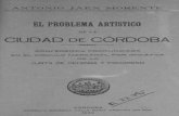 1922 El problema artistico de Cordoba, por Antonio Jaen Morente
