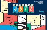 Programa de mano del Festival Ecuador Jazz 2015