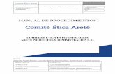 Manual de Procedimientos Comité de Ética Aretê