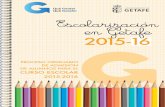 Escolarizacion en Getafe 2015-16