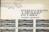 Instituciones y procesos agrarios en chile