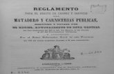 1859 Reglamento administrativo para el abasto y venta de carnes destinadas al consumo