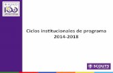 Ciclos institucionales de programa 2014-2018