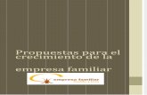 Propuestas para el crecimiento de la empresa familiar en Castilla y León 2015