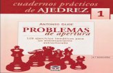 Cuadernos Practicos de Ajedrez 1 - Problemas de Apertura - Antonio Gude