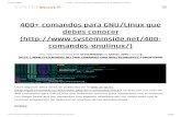 400+ comandos para GNU_Linux que debes conocer