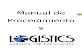 Manual de Procedimientos LOGISTICS
