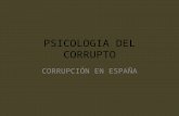 Psicologia Del Corrupto, Corrupción en España