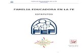 Estatutos Familia Educadora en La Fe