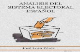 Análisis Del Sistema Electoral Español de José Losa Pérez
