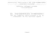 GUERRA GOMEZ, M., El Sacerdocio Femenino en Las Religiones Greco-romanas y El Cristianismo Primitivo, Inst. S. Ildefonso, Toledo, 1987