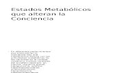 estados metabolicos que alteran la conciencia