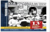 Programa General del 13 Congreso Nacional de Historia Local y Regional