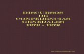 Discursos de Conferencias Generales 1970 1972