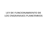Ley de Funcionamiento de Los Engranajes Planetarios