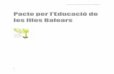Pacte per l'educació de les Illes Balears 2015 23 ABRIL 2015