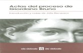 Actos Proceso Giordano Bruno