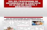 Rol Del Profesional de Enfermeria en El Contexto de La Salud Infantil y Adolescente