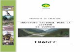 Inagec Propuesta de Creación Instituto Nacional de Gestión de Cuencas 2012