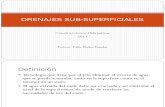 Drenajes Sub Superficiales