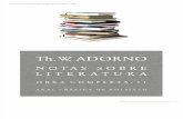 Notas sobre literatura- Adorno