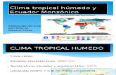 Clima Tropical Húmedo y Ecuador Monzónico
