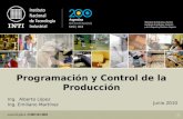Programación y Control de la Producción Ing. Alberto López Ing. Emiliano Martínez Junio 2010.