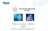 Elecciones 2016-2017 Voto Electrónico.  Es obligatorio haberse recarnetizado para poder iniciar el proceso de validación de datos en la web.  Esta página.