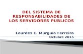 Lourdes E. Murguía Ferreira Octubre 2015.  1. Marco Teórico Conceptual  1.1. Conceptos Básicos  Cuadro Comparativo entre Servidores públicos y Funcionarios.