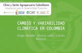CAMBIO Y VARIABILIDAD CLIMÁTICA EN COLOMBIA Agroexpo, Bogotá-Colombia, Julio 17 de 2015 Diego Obando- Gloria León- Carlos Navarro.