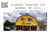 ¿Cuánto cuestan las gambas de coco (coconut shrimp)? Your logo!