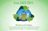 Marco Jurídico y Experiencias Sustentables en Gobierno Locales de Argentina en Gestión de Residuos Solidos Domiciliarios RAMCC (Red Argentina de Municipios.