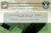 Área Académica: Matemáticas Tema: Circunferencia Profesor(a): Paz María de Lourdes Cornejo Arteaga Periodo: Julio-Diciembre 2015.